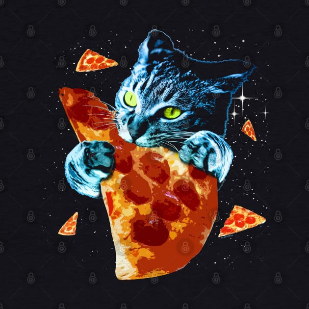 Pizza Cat in Space by robotface